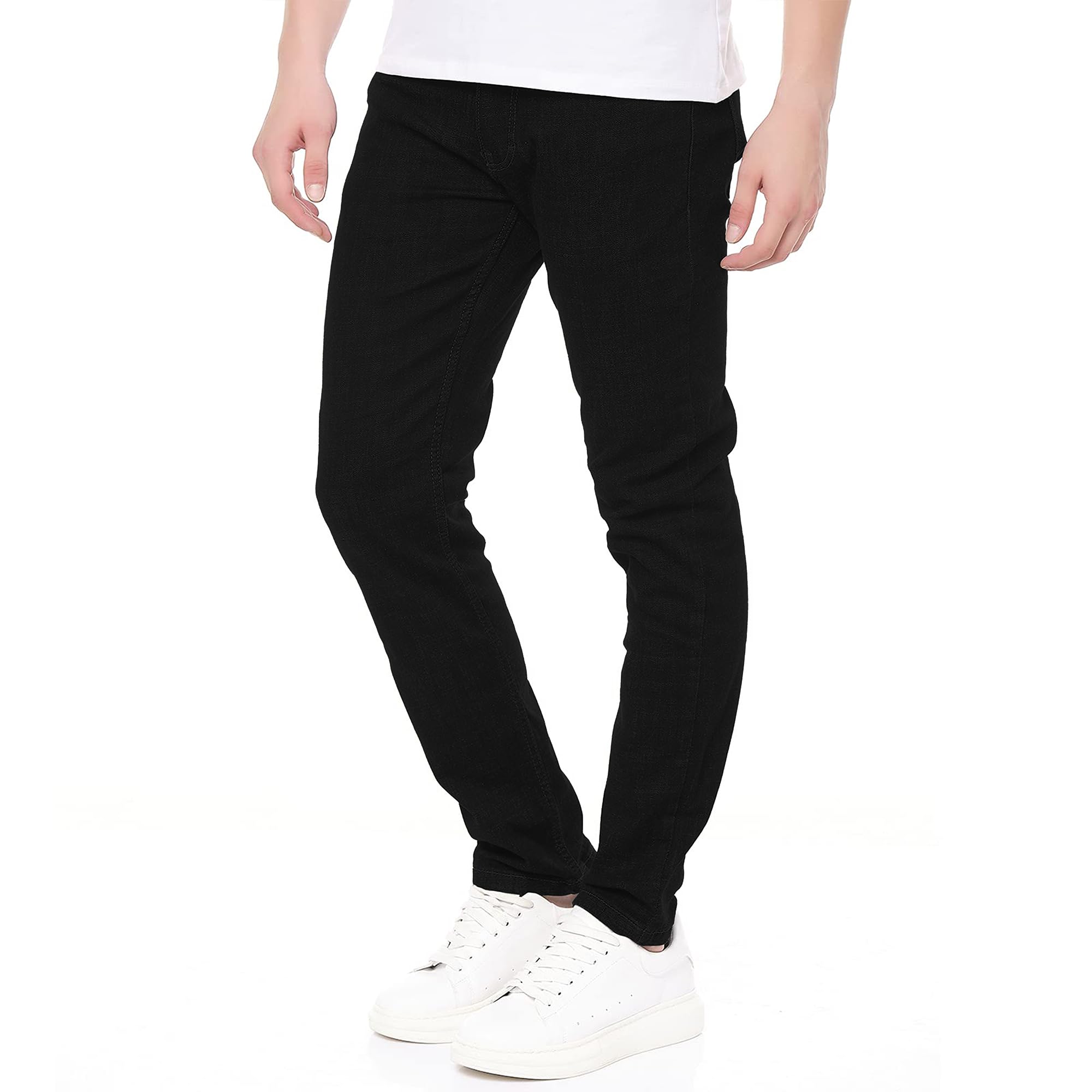 Smith & Solo Jeans Herren - Slim Fit Jeanshose, Hosen Stretch Modern Männer Straight Hose Cut Basic Washed
