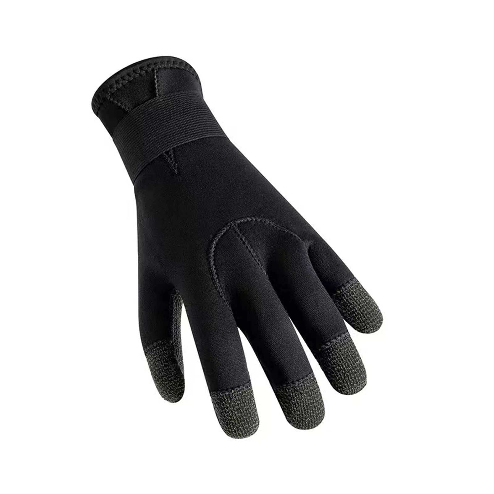 Guanti da immersione 3 mm for attrezzatura pesca subacquea antiscivolo, regolabili, neri, for surf e pagaiata(S)
