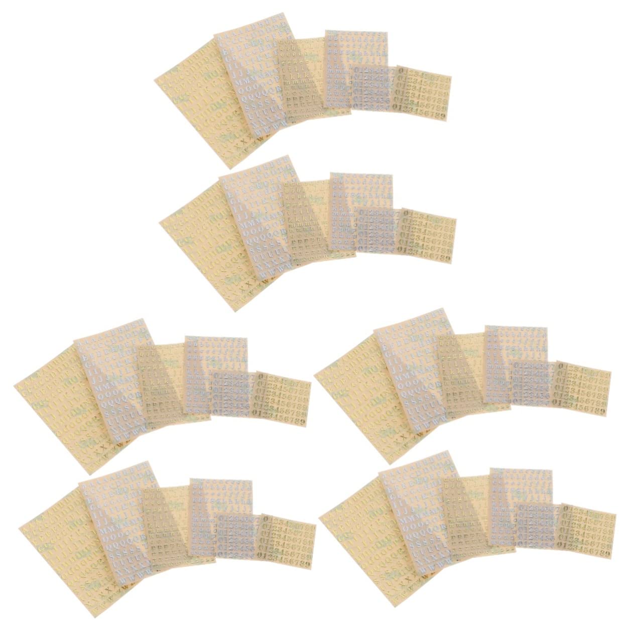 STOBOK 36hojas Pegatinas De y Autoadhesivas De Metal Para Manualidades Álbumes Tarjetas Decoración