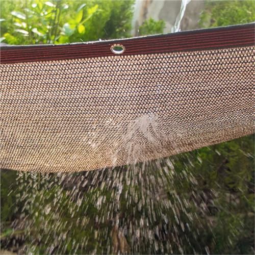 Malla de Sombra Rectangular Café 2x3m con Protección Anti-UV para Jardín y Balcón 4