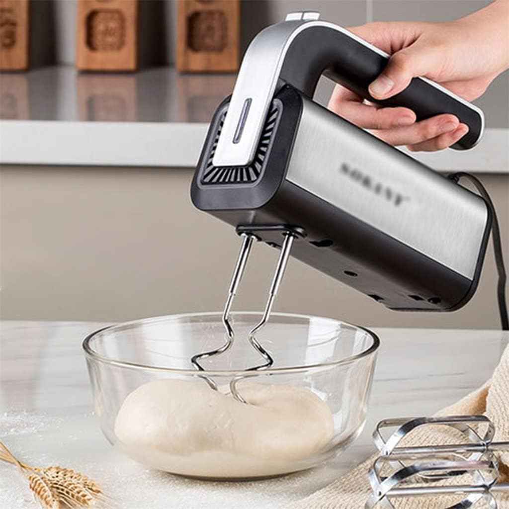 Electric Food Mixer Hand Blender Egg Beater Mixer Spiral Whisk Crea (Color : A Size : As the picture shows)