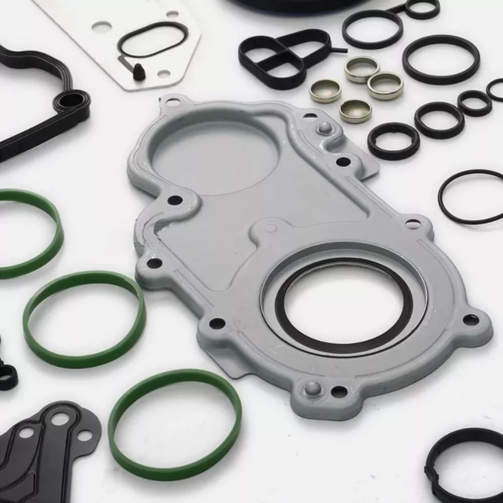 FSFYUK 1 Set Kit guarnizioni testata cilindro in metallo e gomma 06E103148AG per 3.0 TFSI Gas V6 Sovralimentato