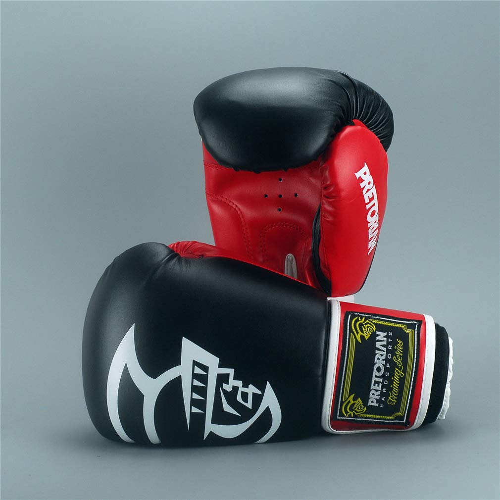 Guanti D'allenamento Pugilato Professionistico, in Pelle Sintetica per Uomini E Donne, Sparring Muay Thai Karate Kickboxing Punch Mitts Training (10 Oz 12 Oz 14 Oz 16 Oz),A,14oz