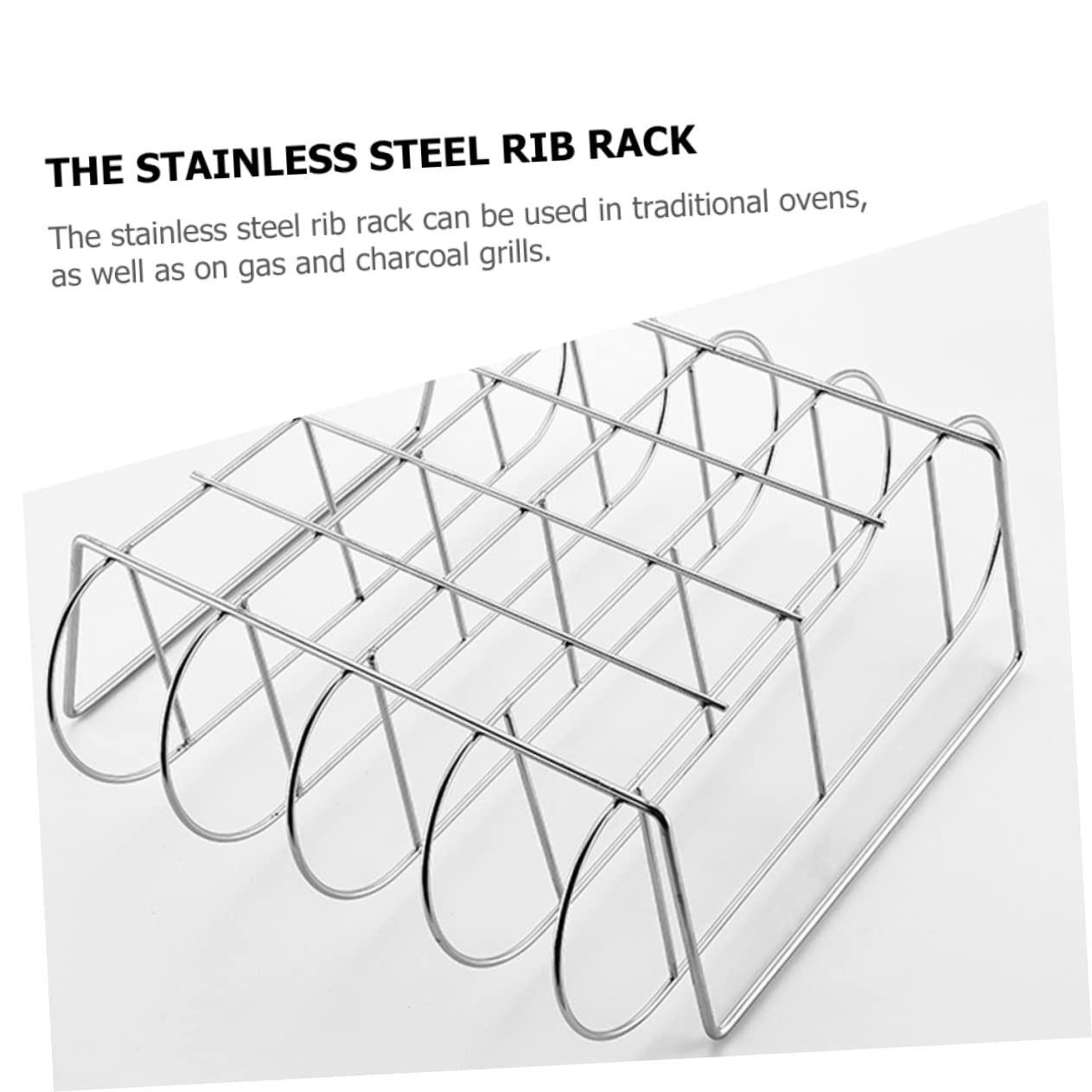 Sosoport Supporto per Costolette in Acciaio Inox 304 Griglia Barbecue per Casa e Campeggio, Cestello Metallico per Arrosti Grande capacità e Flusso d'Aria Ottimizzato per Grigliate All'aperto