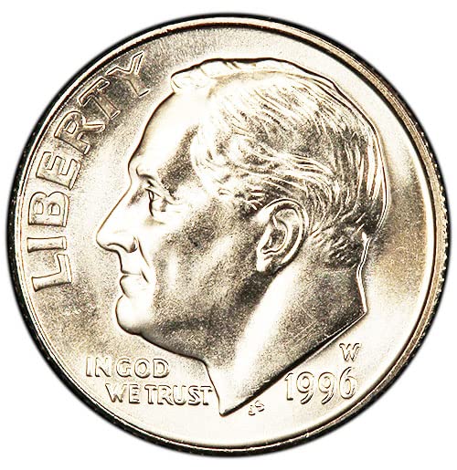 1996 W BU Roosevelt Dime US Mint Choice Uncirculated