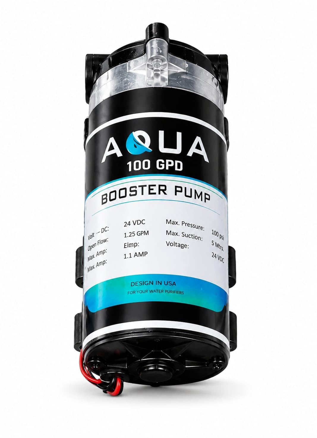 AQUA. 100 GPD RO Booster Pump 24V DC High Pressure Water Pump for RO Water Purifier | Silent Operation | 1.5 LPM Flow | 140 PSI Pressure | Durable Armature 36mm | Home & Commercial Use-picture-46