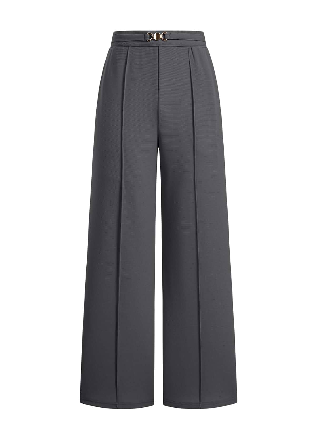 EVAELSS Wide Leg Pants Women Straight Elastic High Waisted Work Slacks Business Casual Pleated Dress Pants Trousers Regular