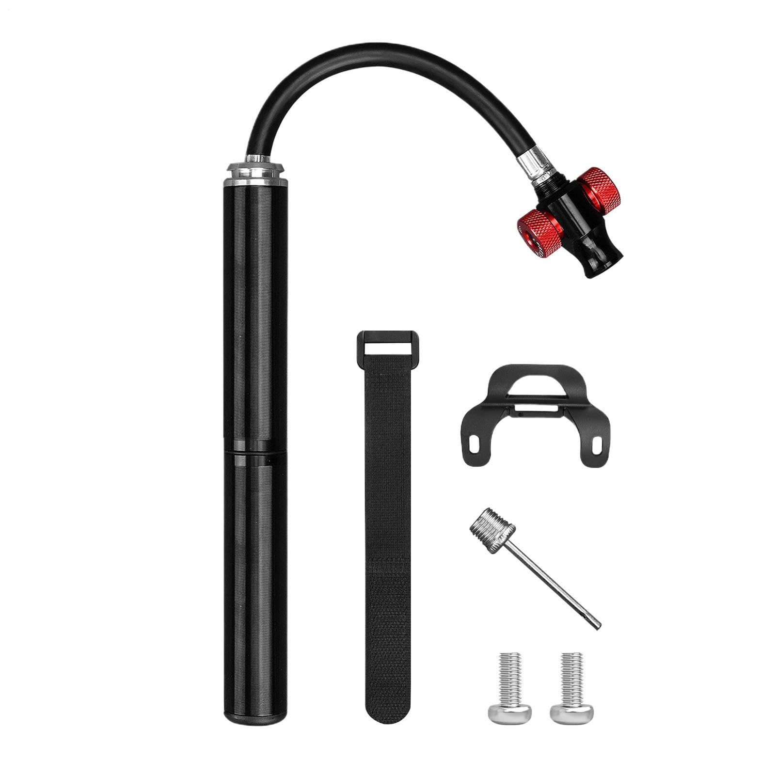 Pompa da bici portatile Gonfiatore Portatile In Lega D'Alluminio Per Bici E | Mini pompa per pneumatici di bicicletta Per Basket Pallavolo Calcio Sport All'Aperto Ciclismo E Mountain Bike