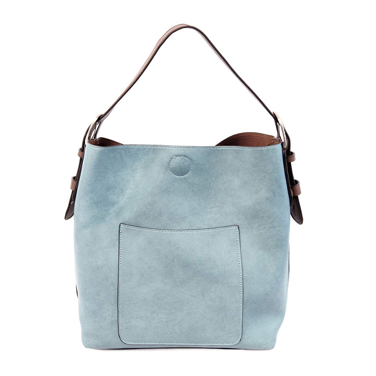 Joy Susan Classic Hobo Handbag (Light Denim Coffee Handle)