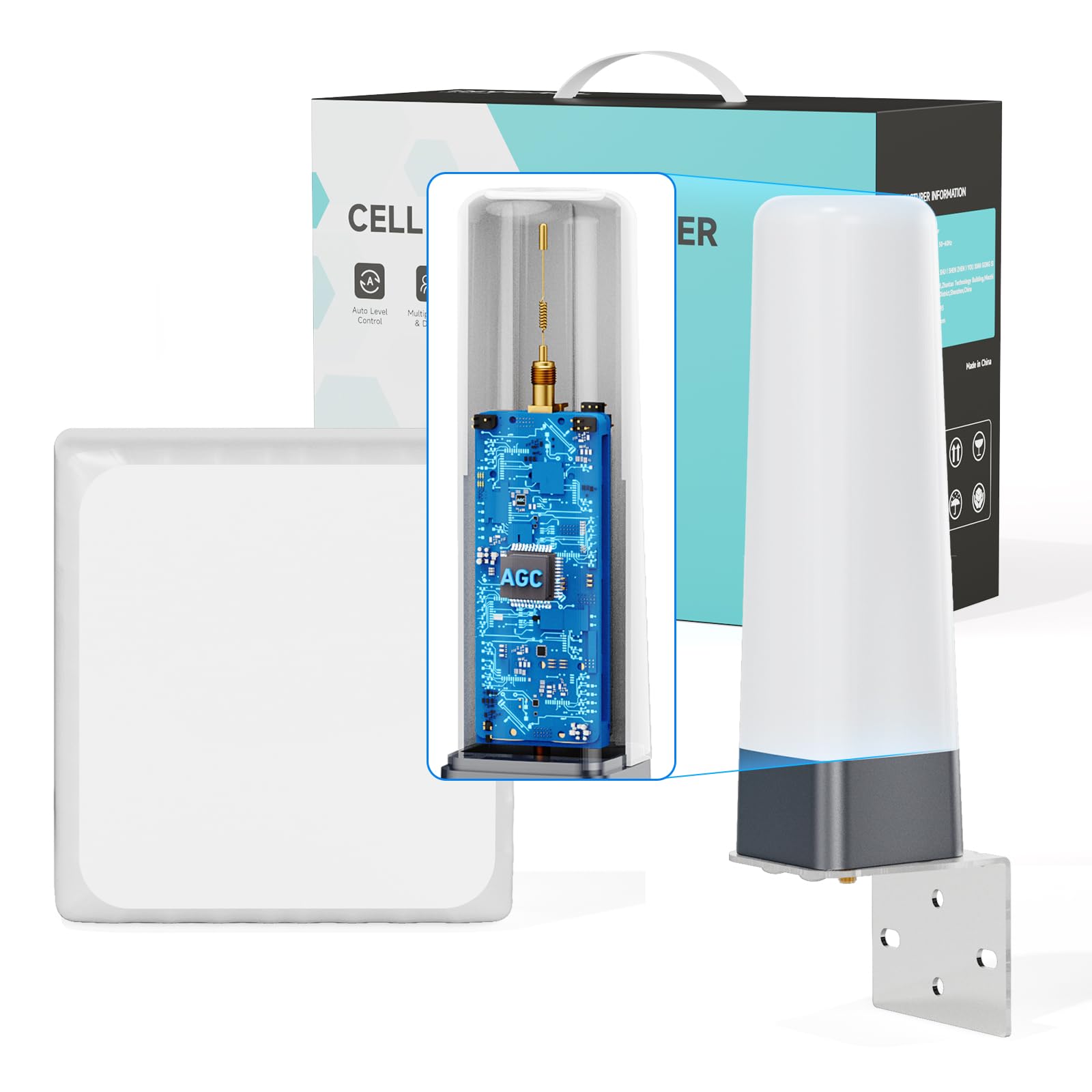 Tower Cell Phone Signal Booster for All Carriers, Designed for Weak Signal