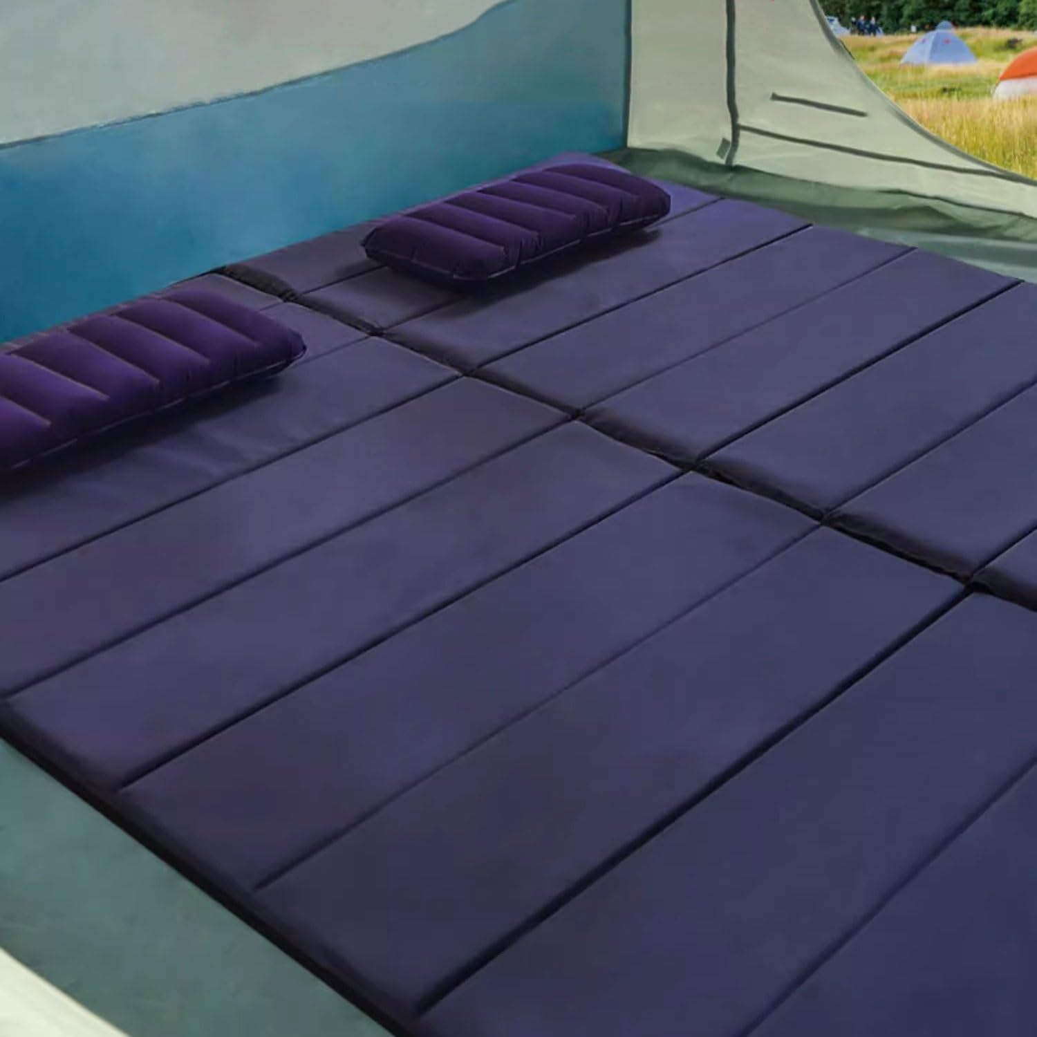 Camping Sleeping Pad for Adults Comfortable Lightweight Foldable 77x28 Inches Travel Hiking Backpacking Mat