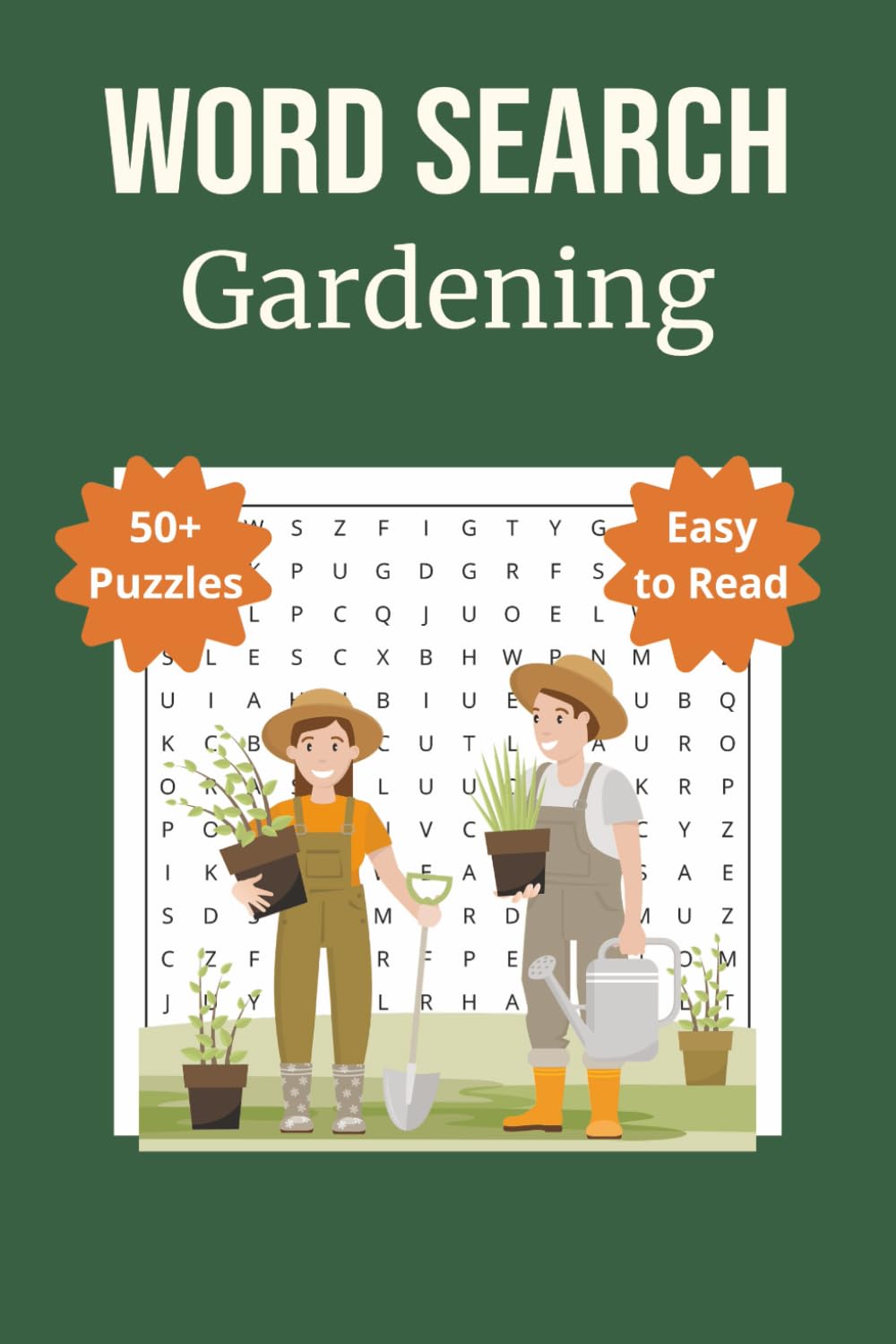 Gardening Word Search Puzzle Book: 55 Easy-to-Read Puzzles for Adults | Gifts for Gardeners, Plant Lovers, and Green Thumb Enthusiasts