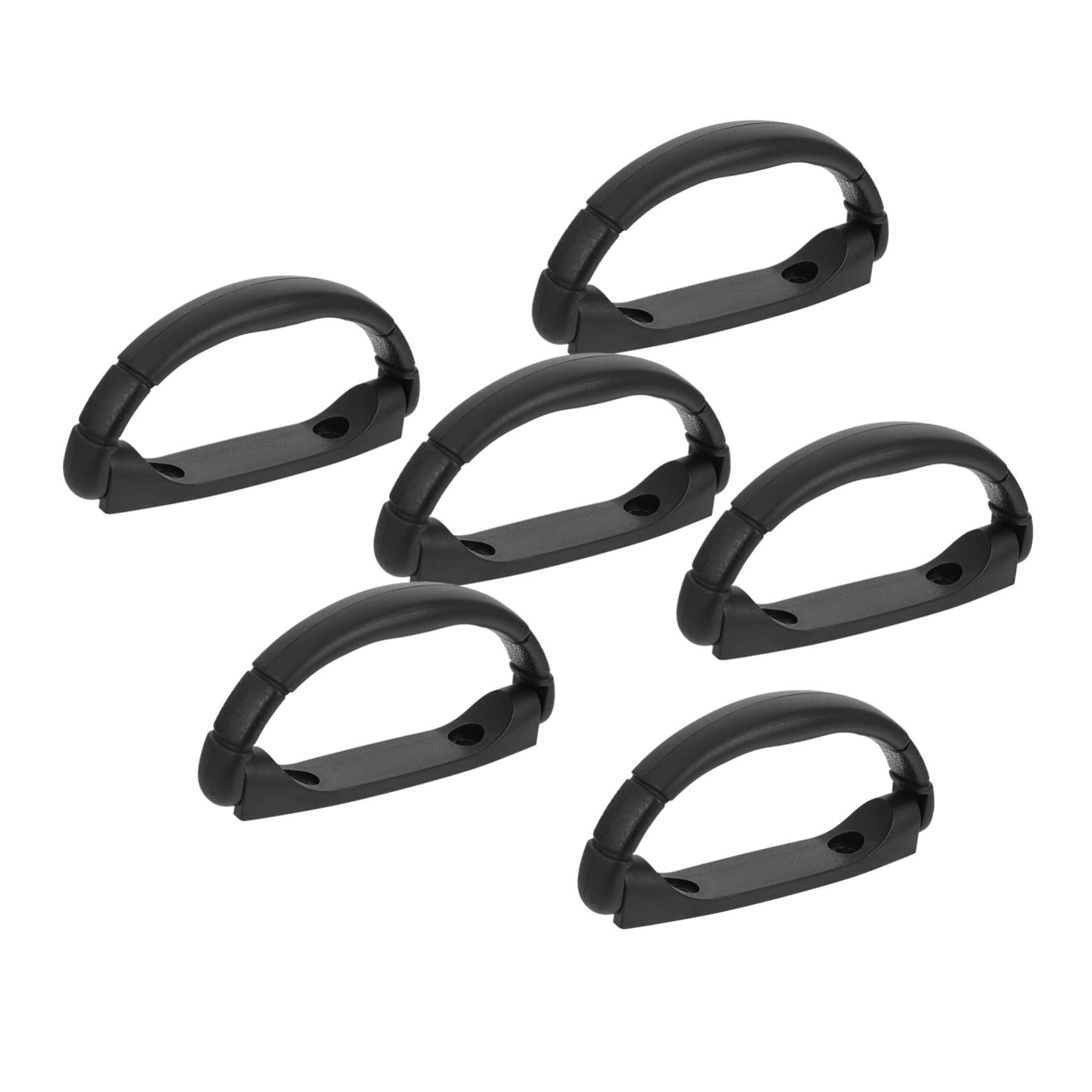 Mipcase 6pcs Black Subwoofer Handles Sturdy Audio Handles for Speaker Installation Easy to Install Design for -Term Use