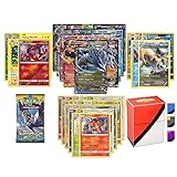 Pokemon EX Guarantee with Booster Pack, 5 Rare Cards, 5 Holo/Reverse Holo Cards, 20 Regular Pokemon Cards and Totem Deck Box