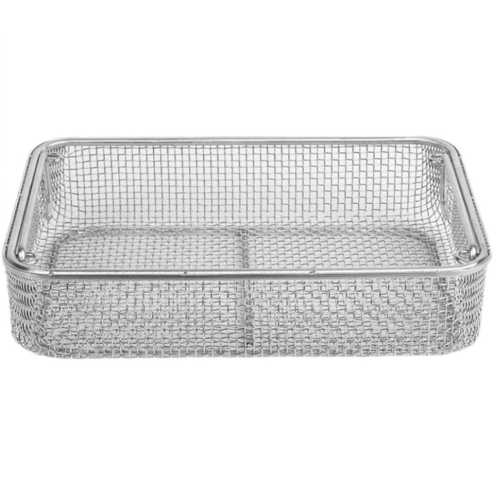 Bandeja de instrumentos de acero inoxidable para esterilización de instrumentos de 4 mm, cestas perforadas de malla, para limpieza de laboratorios de hospitales, bandejas de esterilización