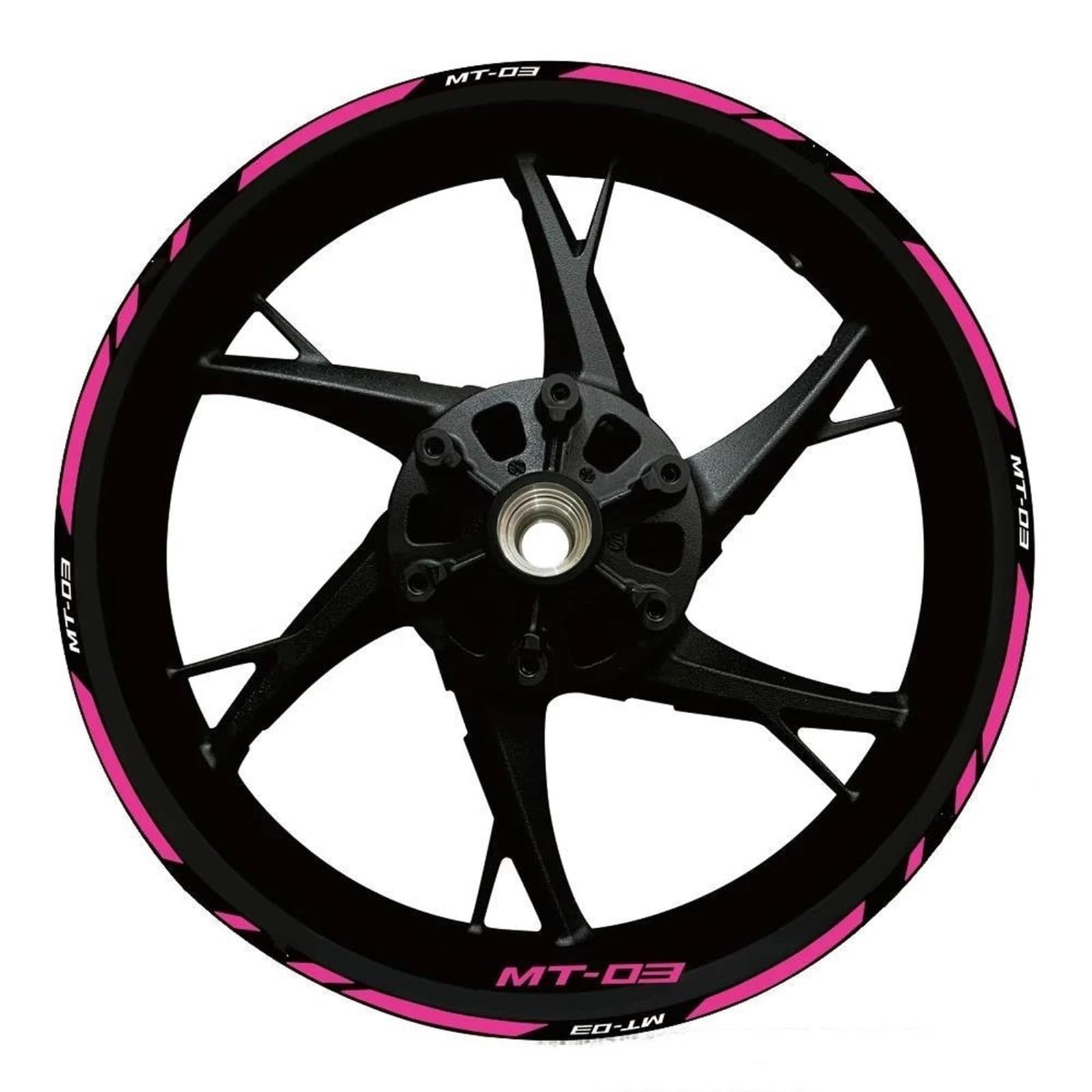Motorcycle Wheel Stickers Reflective Rim Motorbike Waterproof Decals for Yamaha MT-03 MT 03 Mt03 2020-2022 Decorative(Color15)
