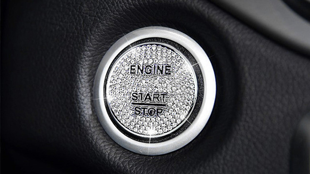 Watch Bling Ignition Button Cover Sticker for Mercedes Benz on