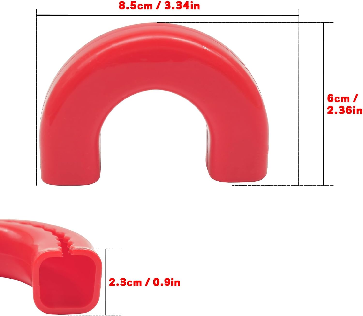 Tow Hooks Covers Compatible with Chevy Colorado Trailboss 2015-2026/GMC Canyon 2015-2022, Front Tow Hitch Cover Red (Not fit 2023-2026 Colorado Z71 ZR2)