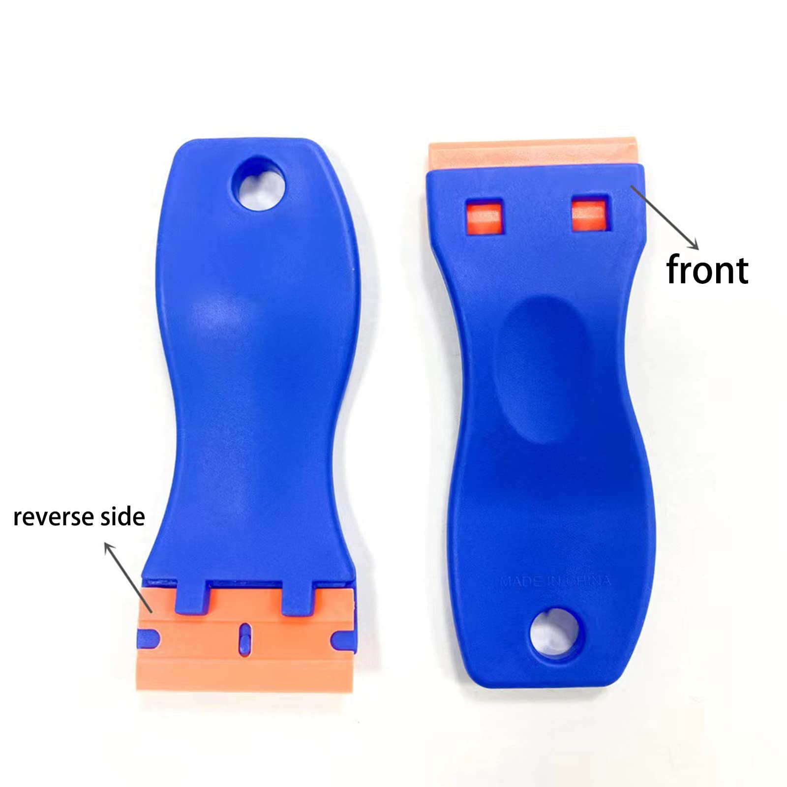 Raschietto Con Lame Di Ricambio - Acciaio Inox Per Vernice, Adesivi, Decalcomanie