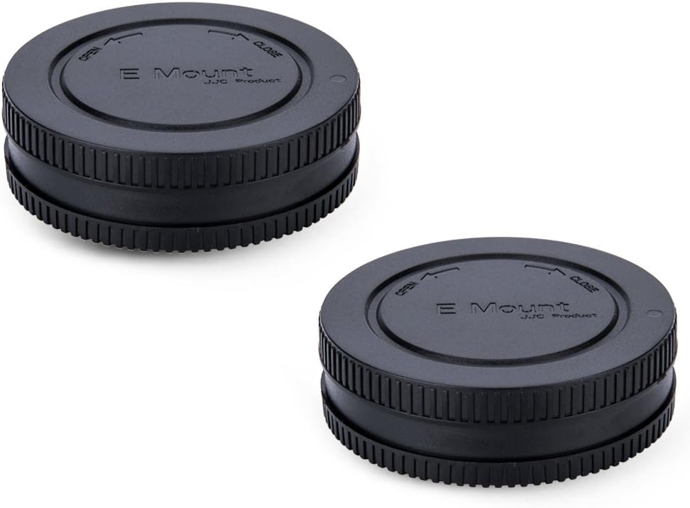 Camera Rear Lens Cap & Body Cap Cover for Sony E Mount A1 A7C A7R IV III A7 III II A7S III II A6600 A6500 A6400 A6300 A6100 A6000 Replace Sony ALC-B1EM -2 Packs