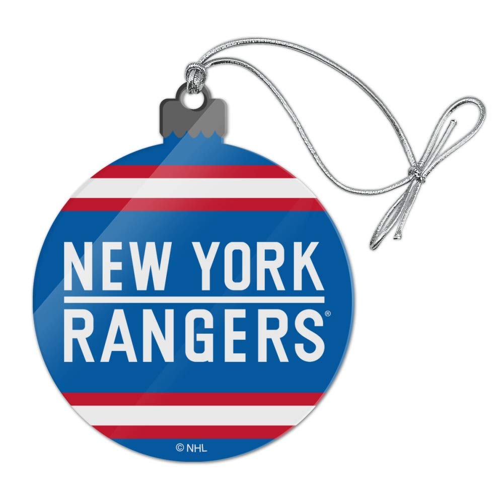 GRAPHICS & MORE NHL New York Rangers Logo Acrylic Christmas Tree Holiday Ornament