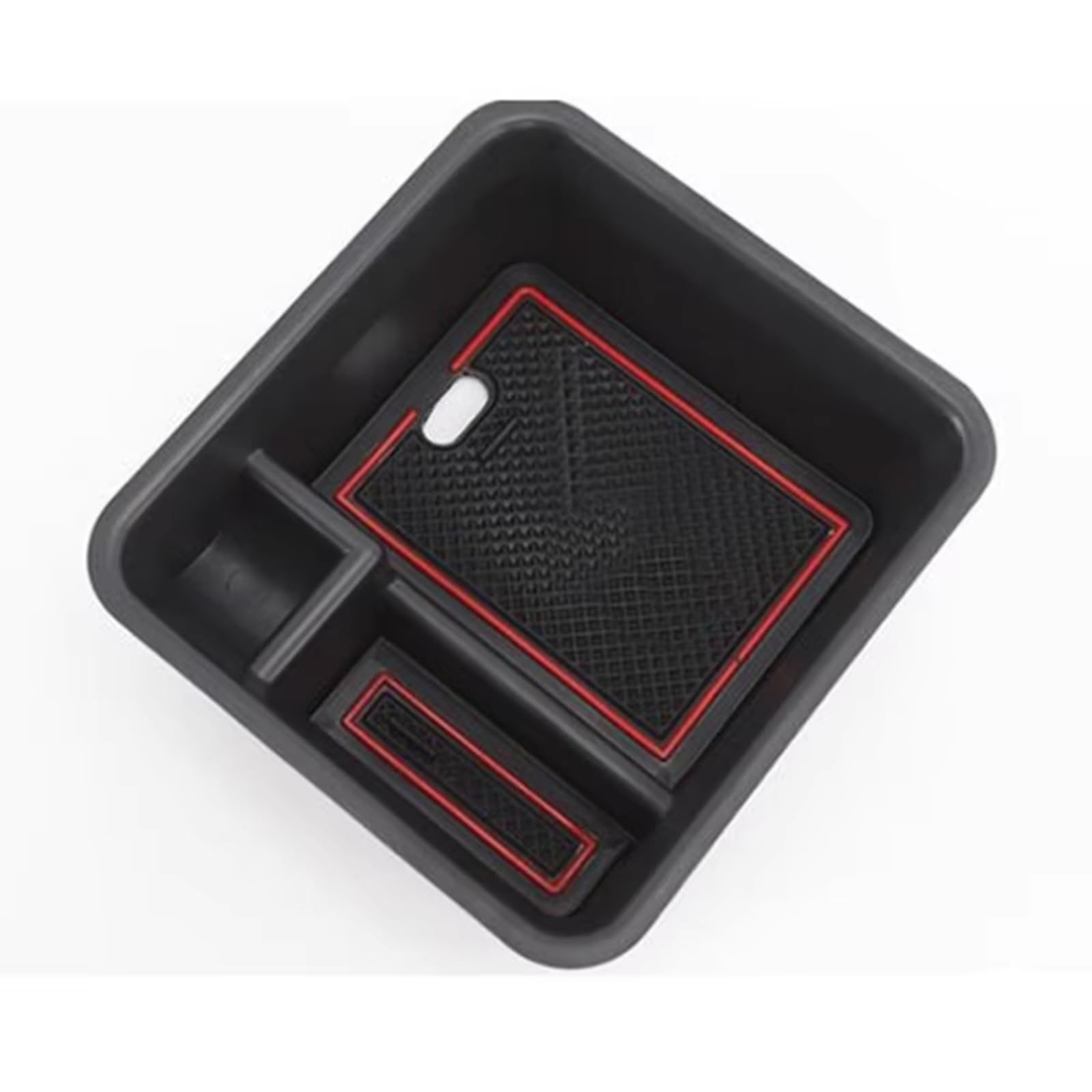 DSEQOPHH Car Accessories Compatible With VW For T-Cross 2018~2023 1 Pcs Car Center Console Armrest Storage Box Multipurpose Pocket Sundries Tidying