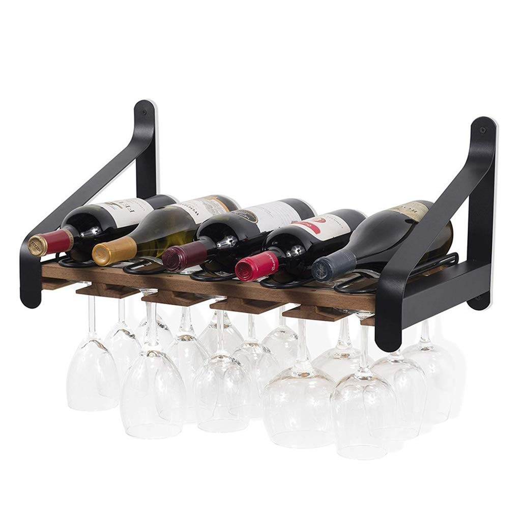 Supports de rangement muraux vintage pour créer une ambiance bar à la maison