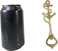 Vista 7 de Ebros Gift Anclaje náutico rústico vintage de latón macizo con cuerda, tapa para botella de cerveza de soda, abrebotellas de cerveza de 5 pulgadas