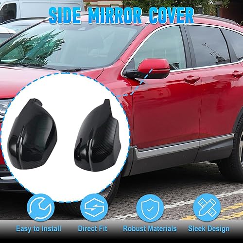 Miniatura 5 de Carcasa para espejo retrovisor, cubierta de espejo retrovisor lateral, tapa de cubierta de espejo retrovisor exterior, compatible con Honda CRV CR-V