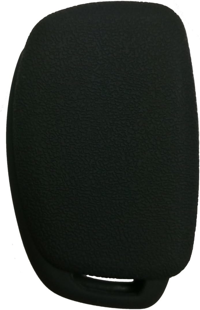 2Pcs Coolbestda Silicone 4buttons Flip Key Fob Remote Cover Protector Keyless Entry Case for Hyundai Sonata Santa Fe Tucson Black