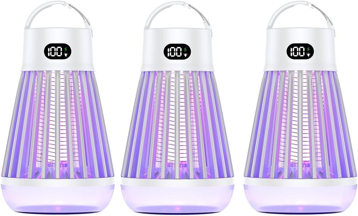 Zapper 2.0 Pro - 2 Pack Portable Bug Zapper, Indoor & Outdoor, Cordless Rechargeable Mosquito Zapper, Hanging Hook, 1500V High Voltage, Trap for Fly, Insect, Mosquito & Bugs