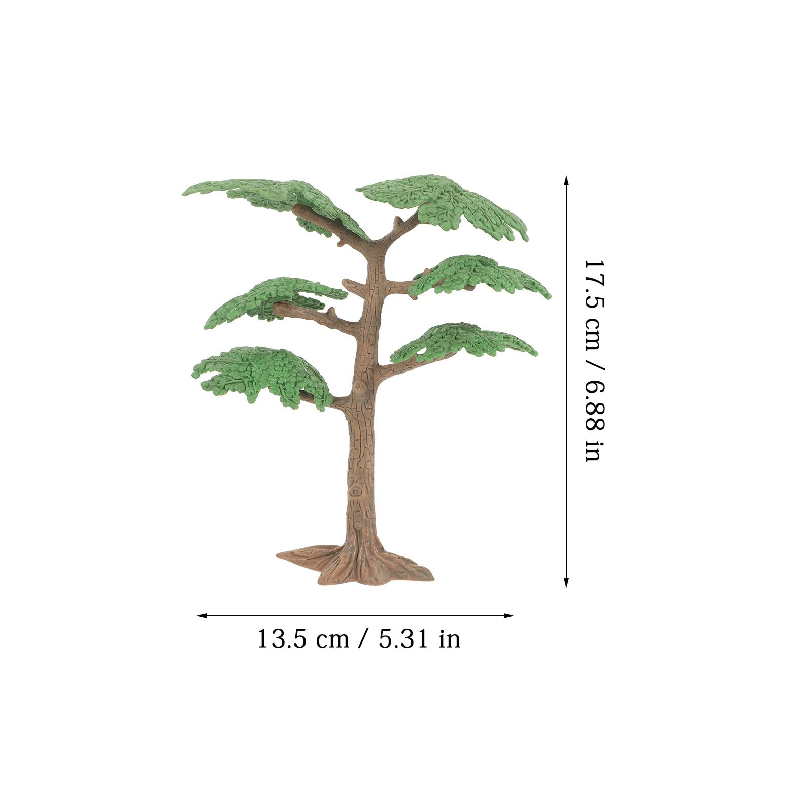 Toyvian Model Trees Cypress Miniature Artificial Tree Fake Plants Train Trees for Sand Table Models Scene Decoration 2PC Size - Image 2