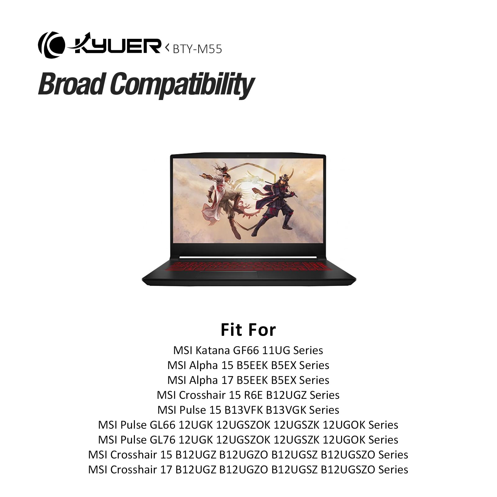 K KYUER 90Wh BTY-M55 Batería para MSI Alpha 15 17 B5EEK Pulse 15 B13VFK B13VGK Pulse GL66 GL76 12UGK 12UGSZOK 12UGSZK 12UGOK Crosshair 15 17 B12UGZ B12UGZO B12UGSZ B12UGSZO Crosshair 15 R6E B12UGZ
