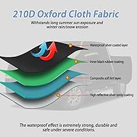 Vista 5 de D-Lumina Funda impermeable para automóvil Dodge Ram 2500 3500 Crew Cab 1998-2022 de 6.5 pies para camión de cama corta, para todo tipo de clima