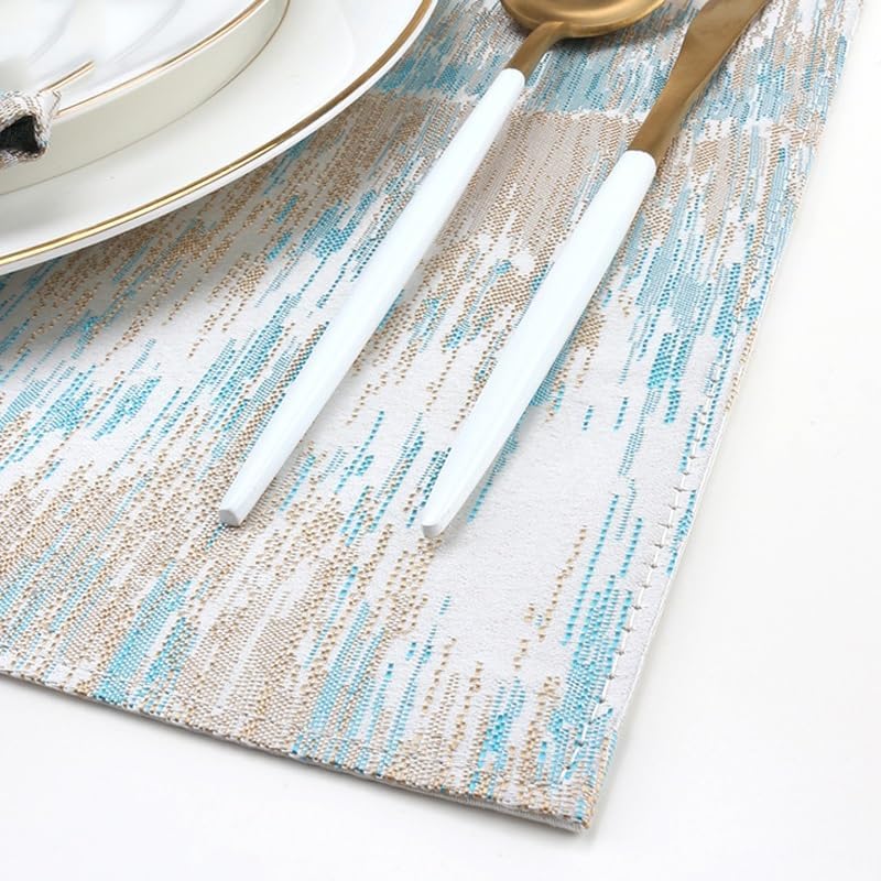 Handmade Cloth Placemat Hotel Table Mat Yarn-Dyed Thick Insulation Mat