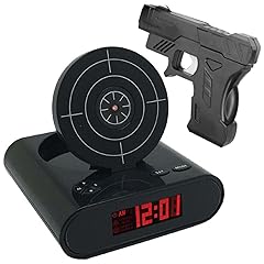 Gun and Target Alarm Clock with Gun Shooting Game Digital Shot Timer Alarm Clock, Interactive Wake photo Gun and Target Alarm Clock with Gun Shooting Game Digital Shot Timer Alarm Clock, Interactive Wake