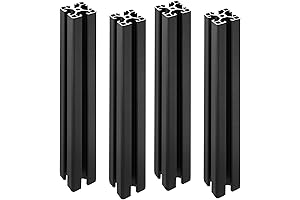 4-Pack 4040 T-Slot Black Extruded Aluminum Frame