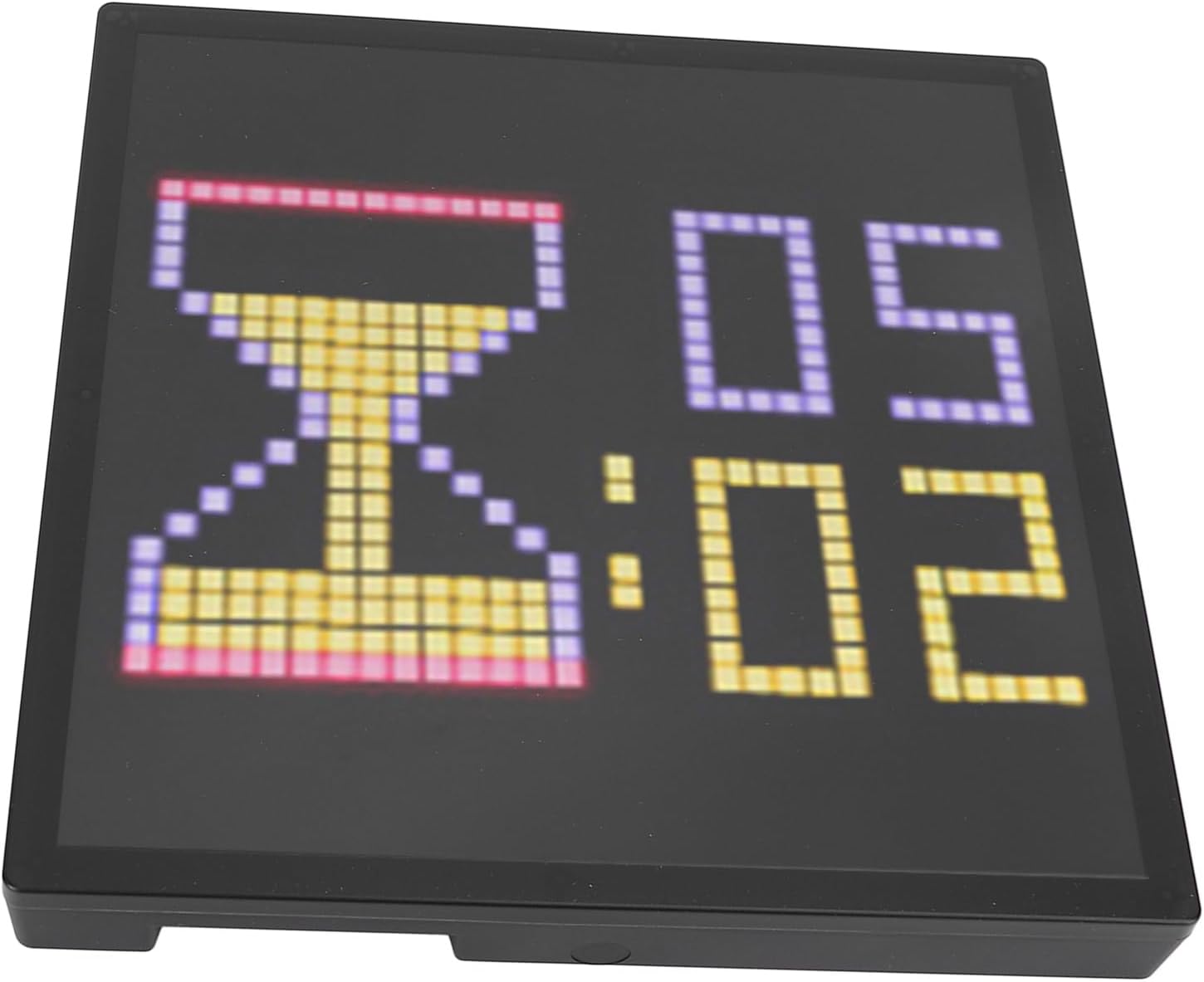 LED Pixel Display Frame, APP Control Connection Pixel LED Screen, Clock Timer DIY Graffiti Patterns Text Frame with Picture GIF Video Support, Ideal for Gaming Room