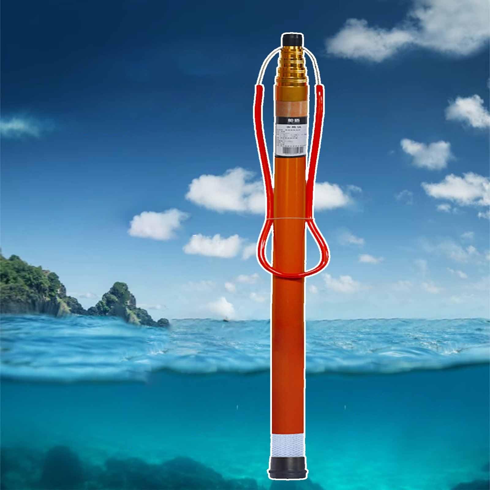 MSHGSKU Rescue Pool Pole,Telescopic Pool Rescue Pole 5.5m (18ft) - Emergency Safety Hook for Swimming Pools, Boats & Yachts, Durable Roughened Design for Quick Response & Lifesaving