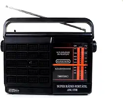 Rádio Portátil Motobras RM-PFT22AC 2 Faixas Preto