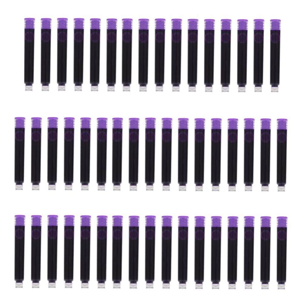 Cartucce Pen Ink 150pezzi Plastico Porpora per Scuola | Cancellabili, Leggere e Compatte, Festa Scuola Decor, Ricariche di Inchiostro per Scuola