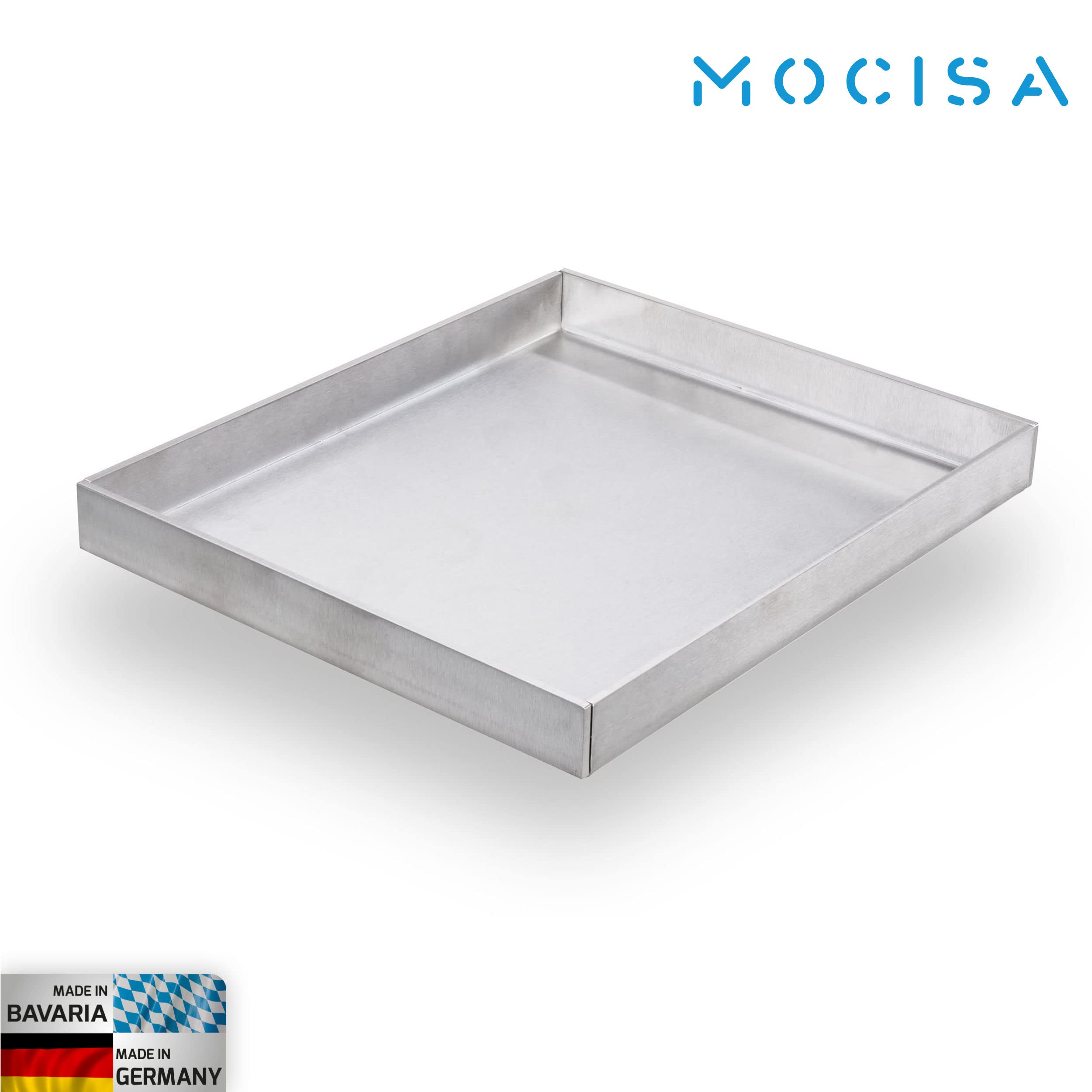 Grillplatte | Plancha | BBQ-Wanne | Grillkorb | Made in Germany | Edelstahl | Massiv | hochwertig verarbeitet | geschlossene Wanne (30cmx25cm) | wasserdicht verschweißt