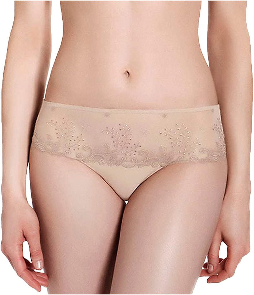 Delice Boyshort Panty by Simone Perele – sheer embroidered mesh