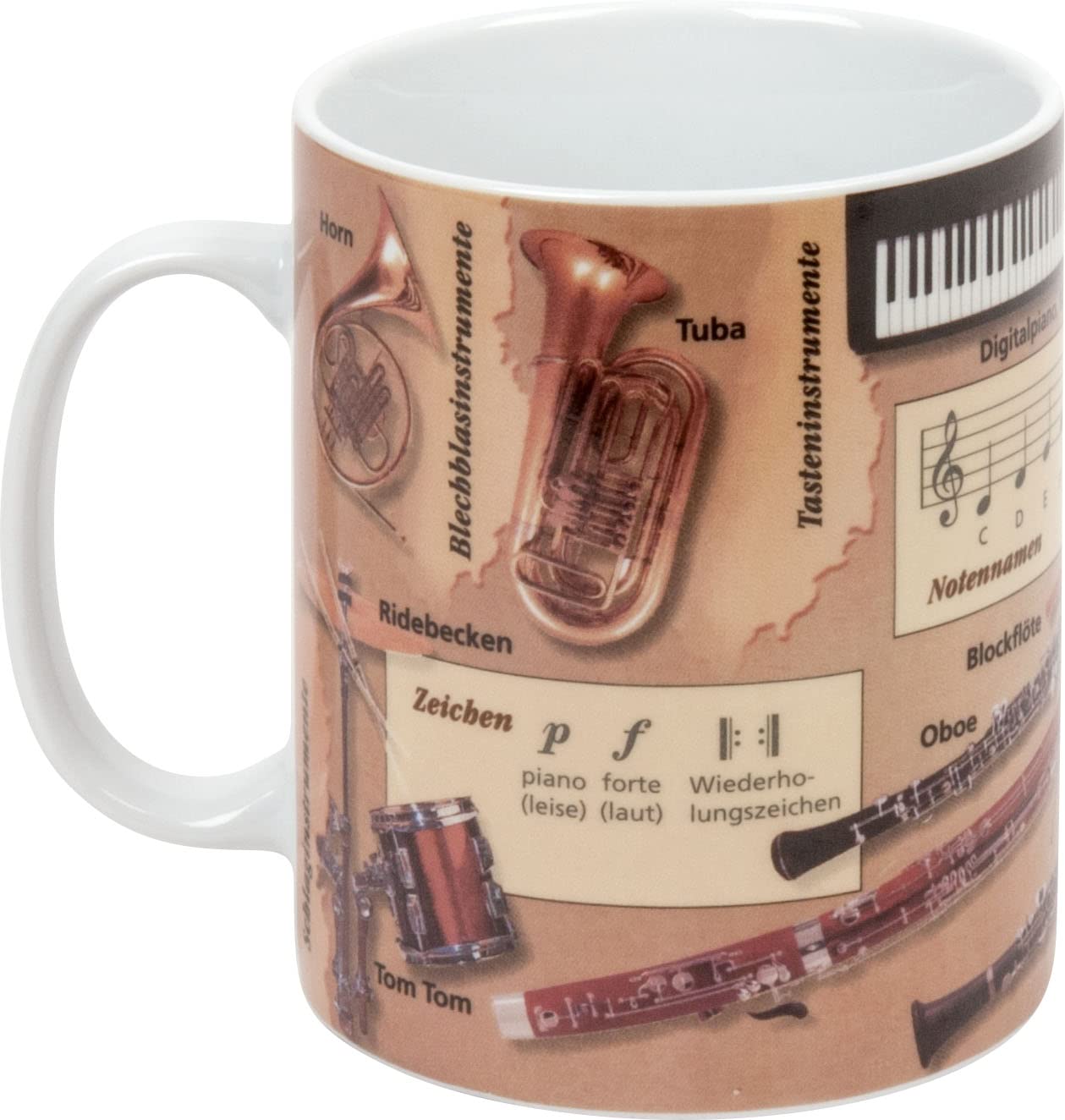 Könitz 1111431775 Music Dandelion Tazza di Tè, 0.42 l