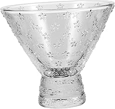 Uonlytech Copo De Sobremesa Vidro Transparente Copos Transparentes Taças De Sorvete Copos De Parfait De Vidro Copos Aperitivos Copos De Condimento Taças De Trufas Vidro Transparente Copo De