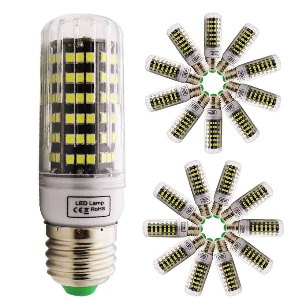 Xindaxin® LED Mais Glühbirnen,9W LED Kerzenleuchter Glühbirnen 90 Watt Äquivalent,900lm,AC 220V,Nicht Dimmbare,360 ° Abstrahlwinkel,Kaltes Weiß 6000k(20er Pack)