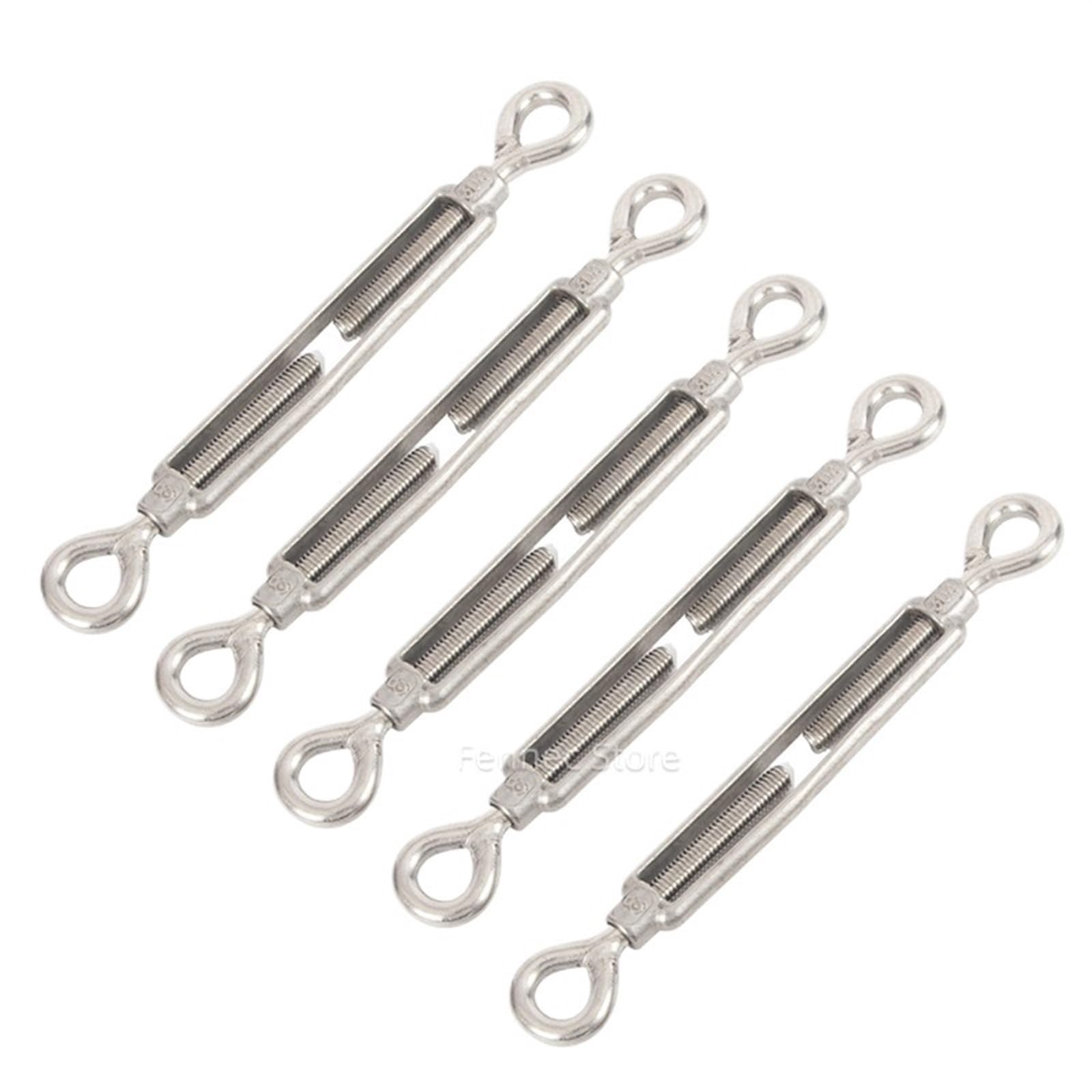 Tenditore Per Cavo Ganci for sartiame a catena in acciaio inossidabile 304 e tenditore for occhi Fune metallica M4 M5 M6 M8 M10 Dispositivo di tensione Linea Oc Oo Cc Tipo 5 PZ(OO Type-5PCS,M8)