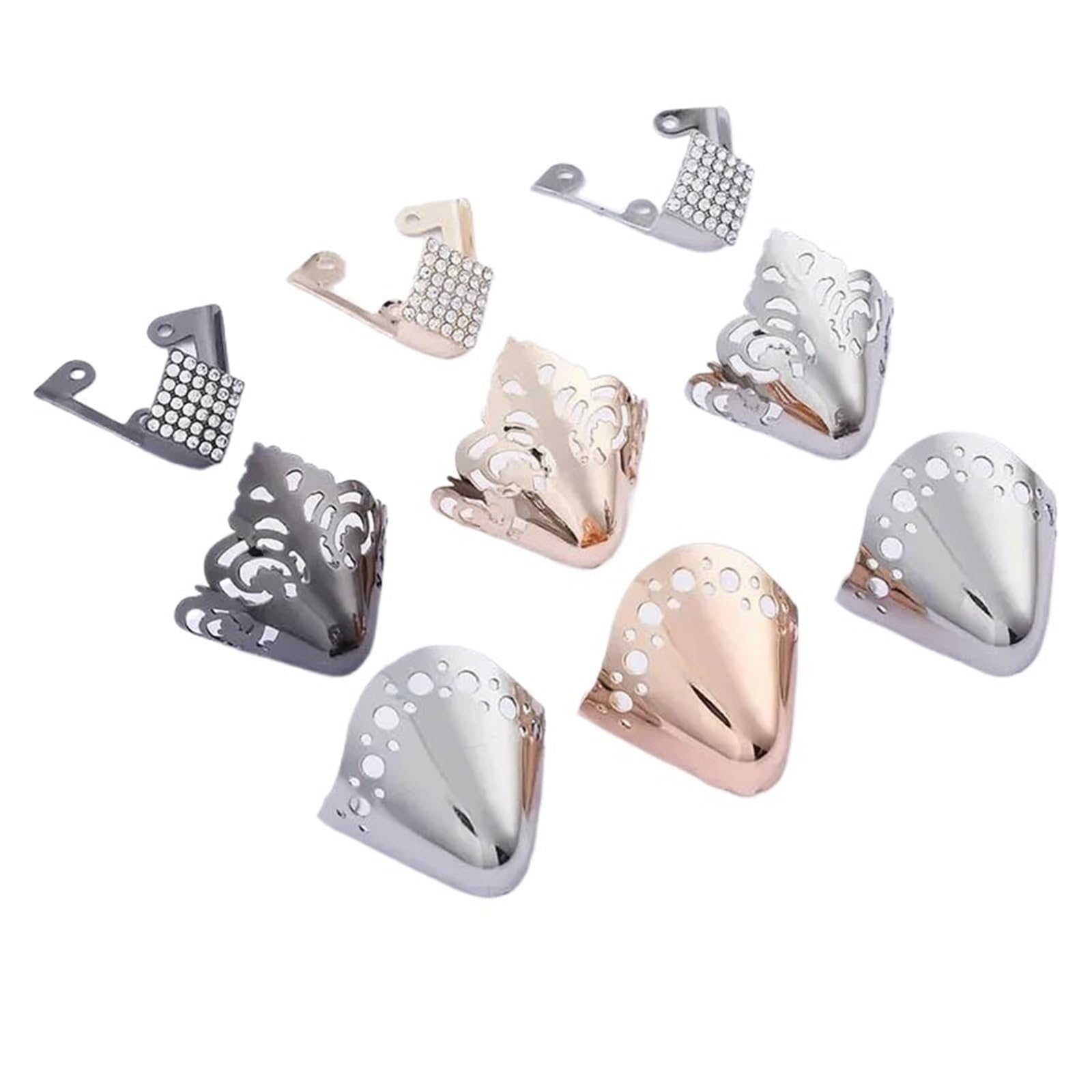 Zapatos de Metal Protector Puntiagudo 5 Pares Mujeres tacón Alto Puntera Desgaste Corrector lágrima Zapato Cuero antipatadas