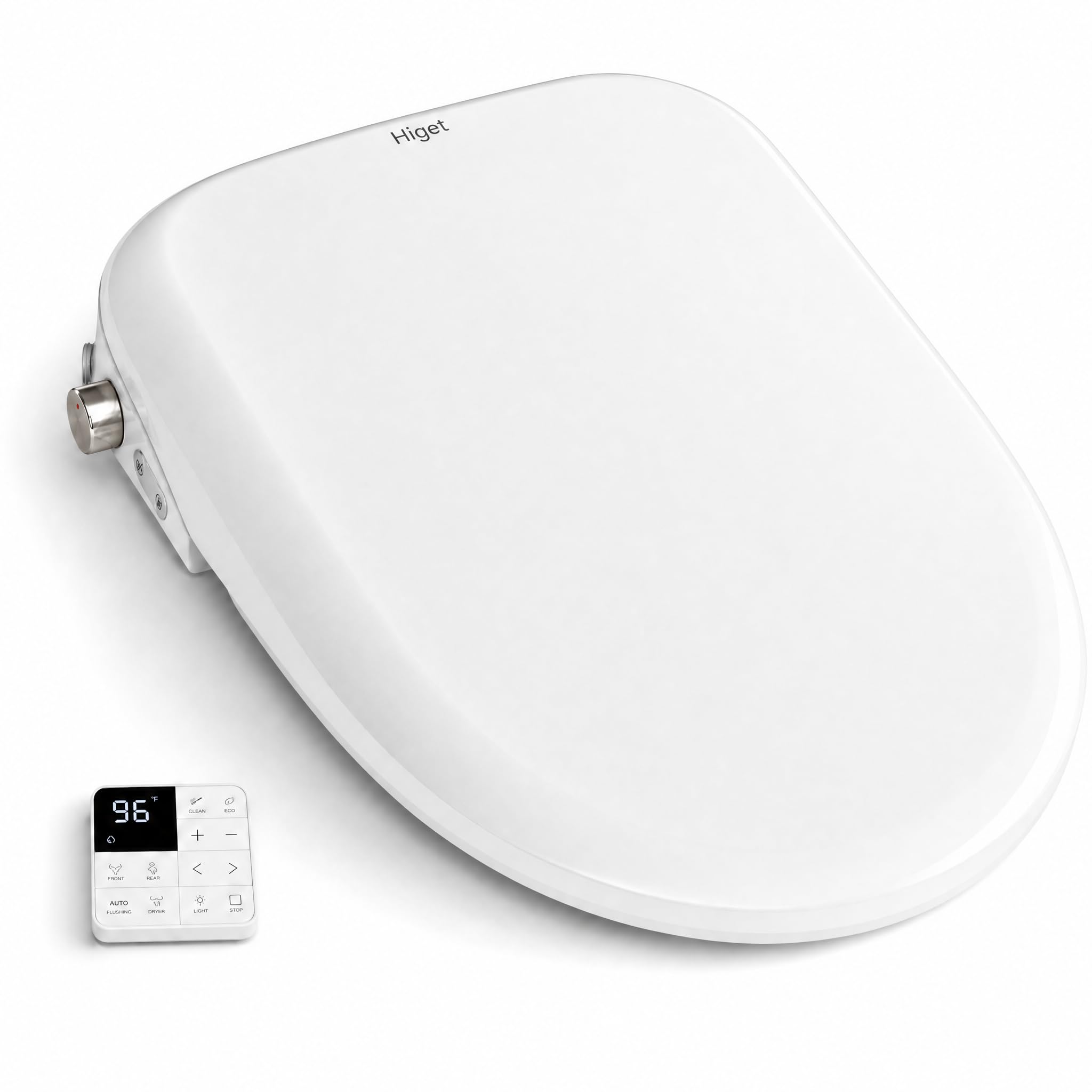 Photo 1 of Higet Electric Bidet Toilet Seat, Heated Toilet Seat, Elongated White