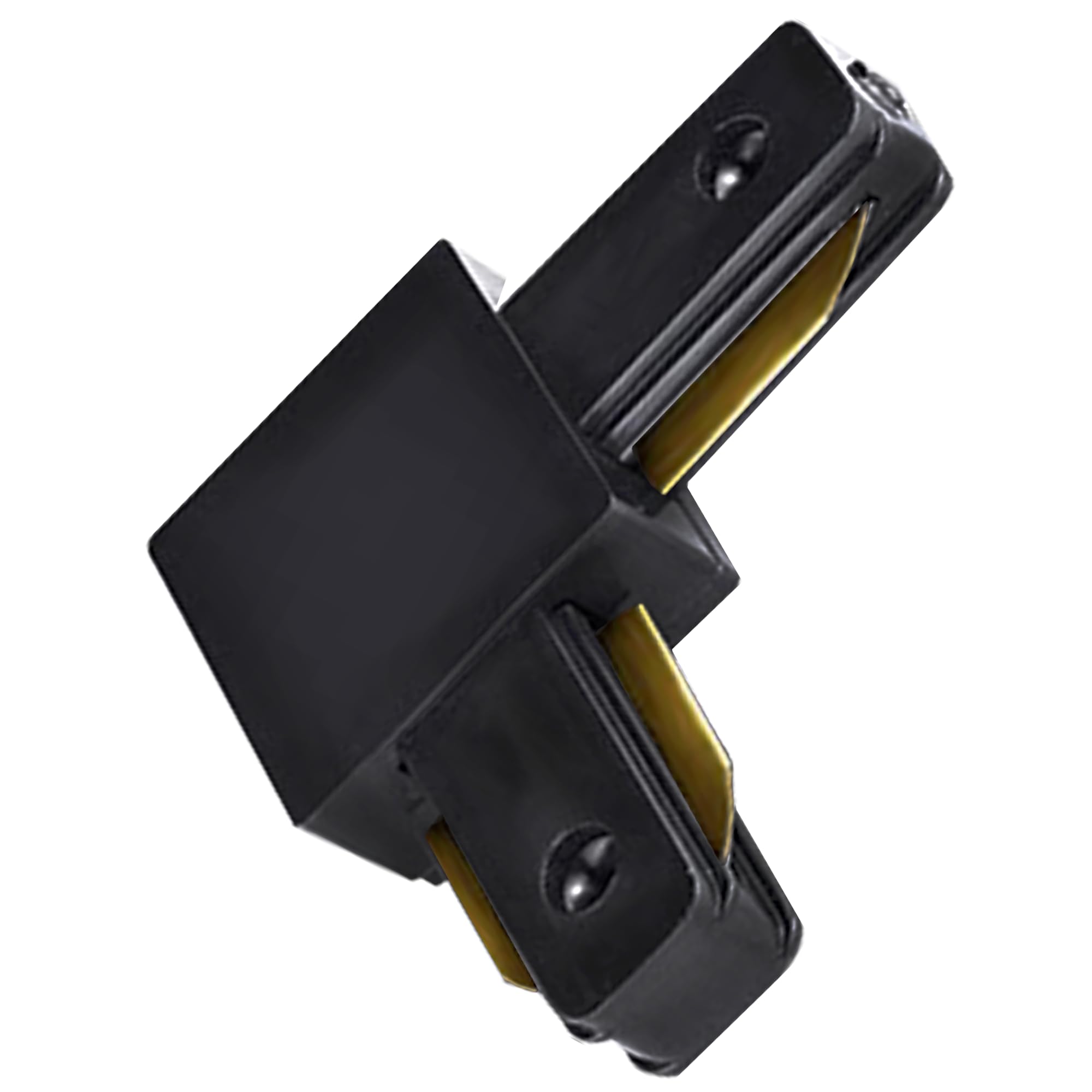 Fiabtool Black Track Lighting Connectors-L-Type Single Circuit 2-Wire, Track L Connector,for Track Lighting Accessories J&L Type Track System 220V